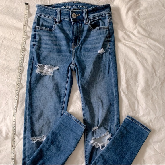 Women’s American Eagle Ne(x)t Level Stretch Jeans Size 0 - Picture 2 of 4